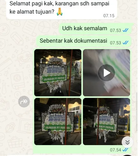 Pengiriman Papan Bunga Selamat Sumur